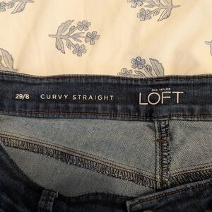Ann Taylor LOFT Curvy Straight Jeans